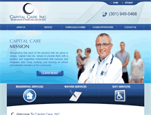 Tablet Screenshot of capitalcareinc.com